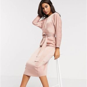 NEW ASOS Midi 3/4 sleeve Dress size 12